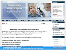 Tablet Screenshot of chacewatersurgery.co.uk